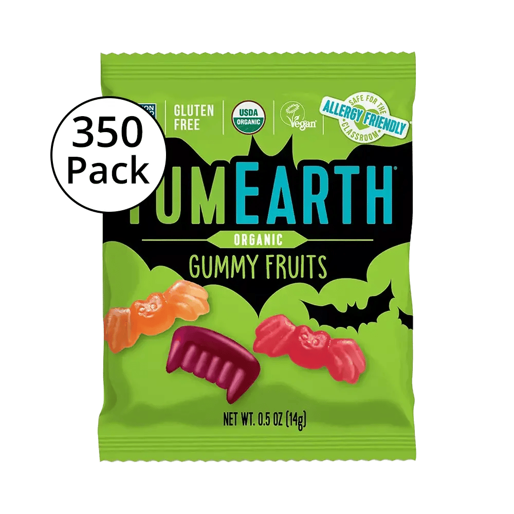 YumEarth Organic Halloween Gummy Fruits, 350 Pack