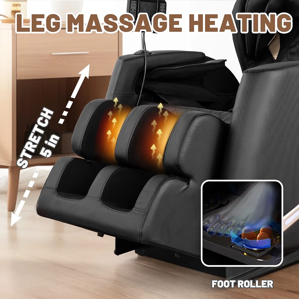 Deluxe Full Body Massage Chair with Zero Gravity, Black