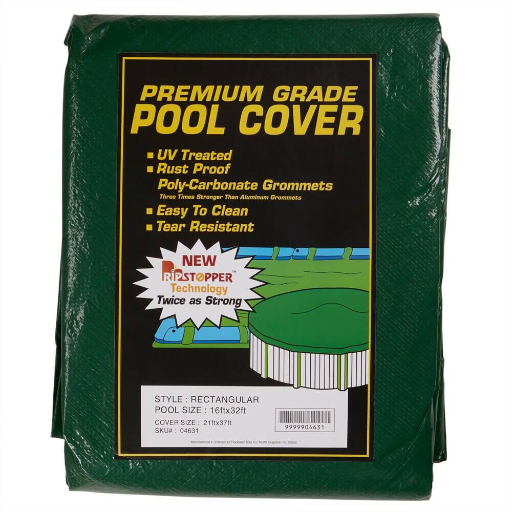 Premium Grade Rectangular Winter Pool Cover, 21' x 37'