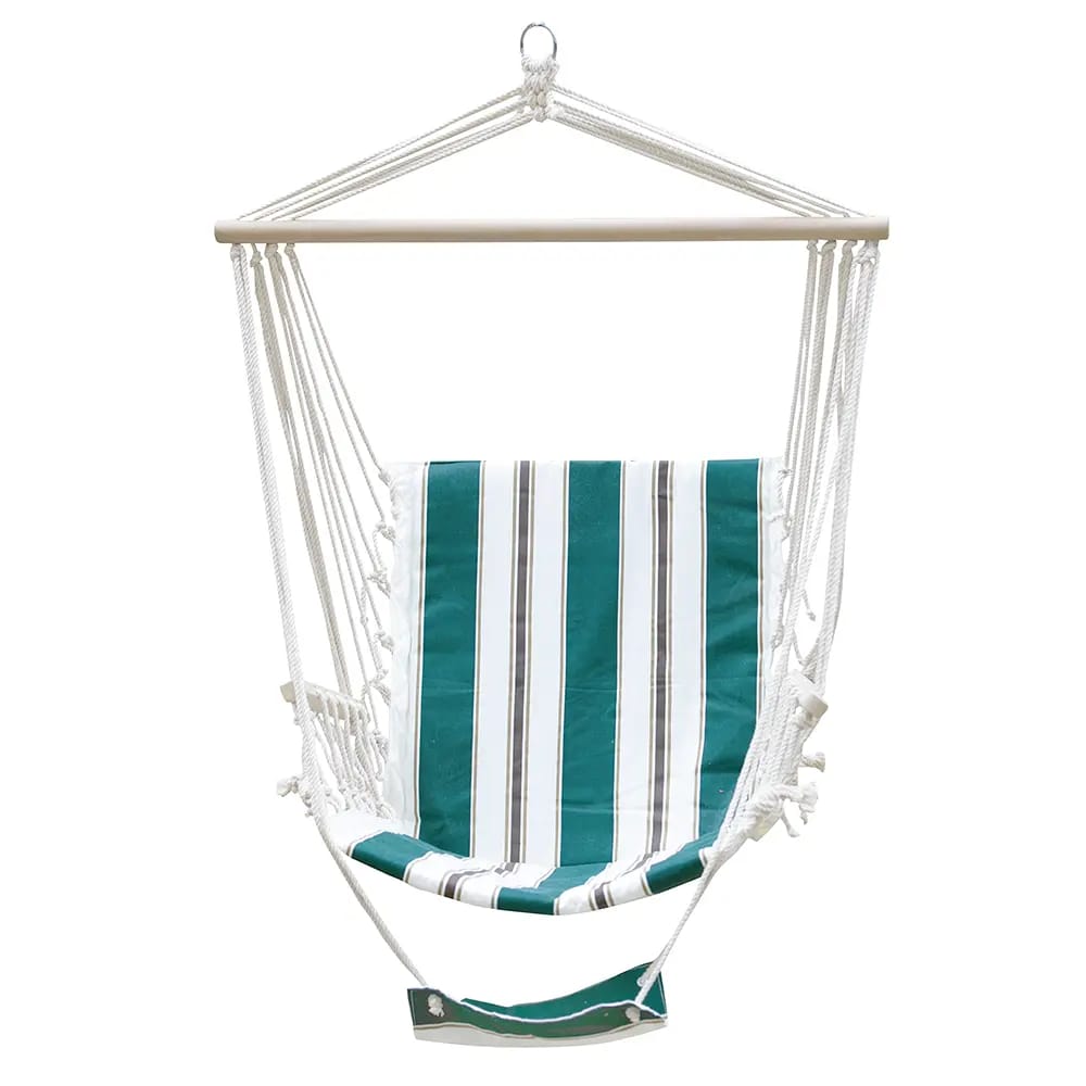 Outdoor Living Hanging Chair with Arm & Foot Rest