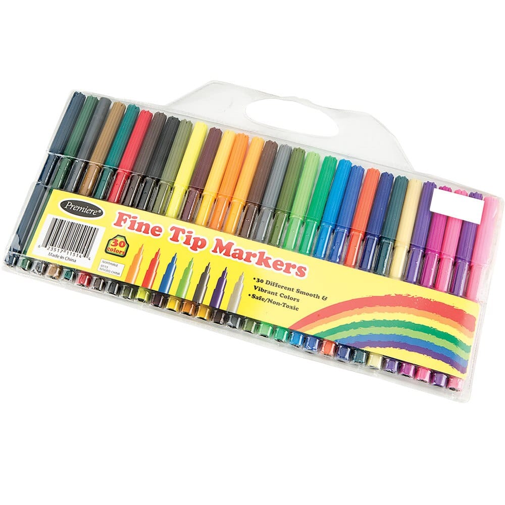 Premiere Fine Tip Markers, 30 Piece