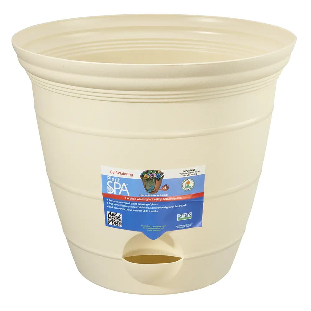 Plant Spa Self Watering Planter, Cream, 12"