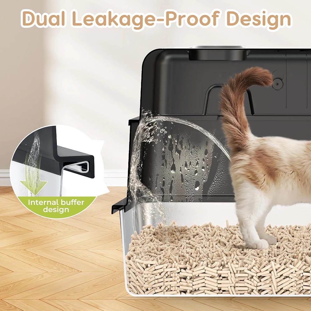 PalNests XXXL Stainless Steel Cat Litter Box