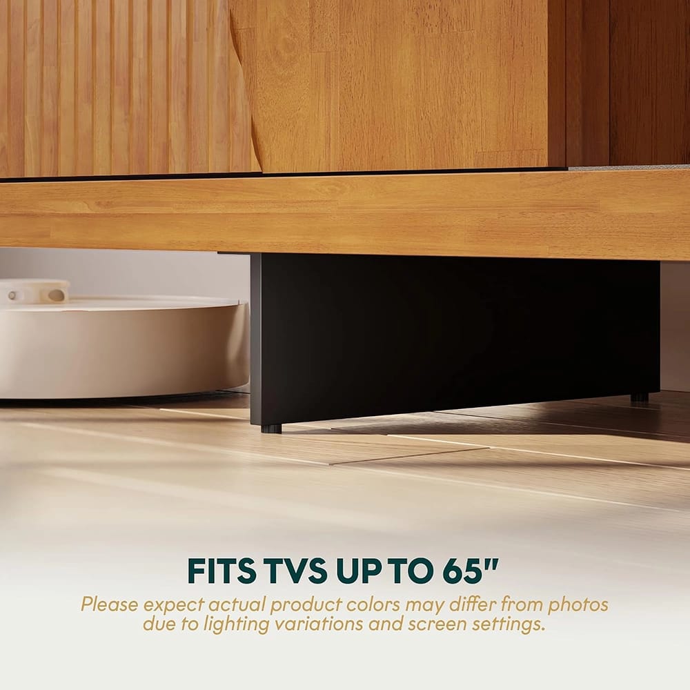 Bme Trapeze TV Stand, Teak Brown