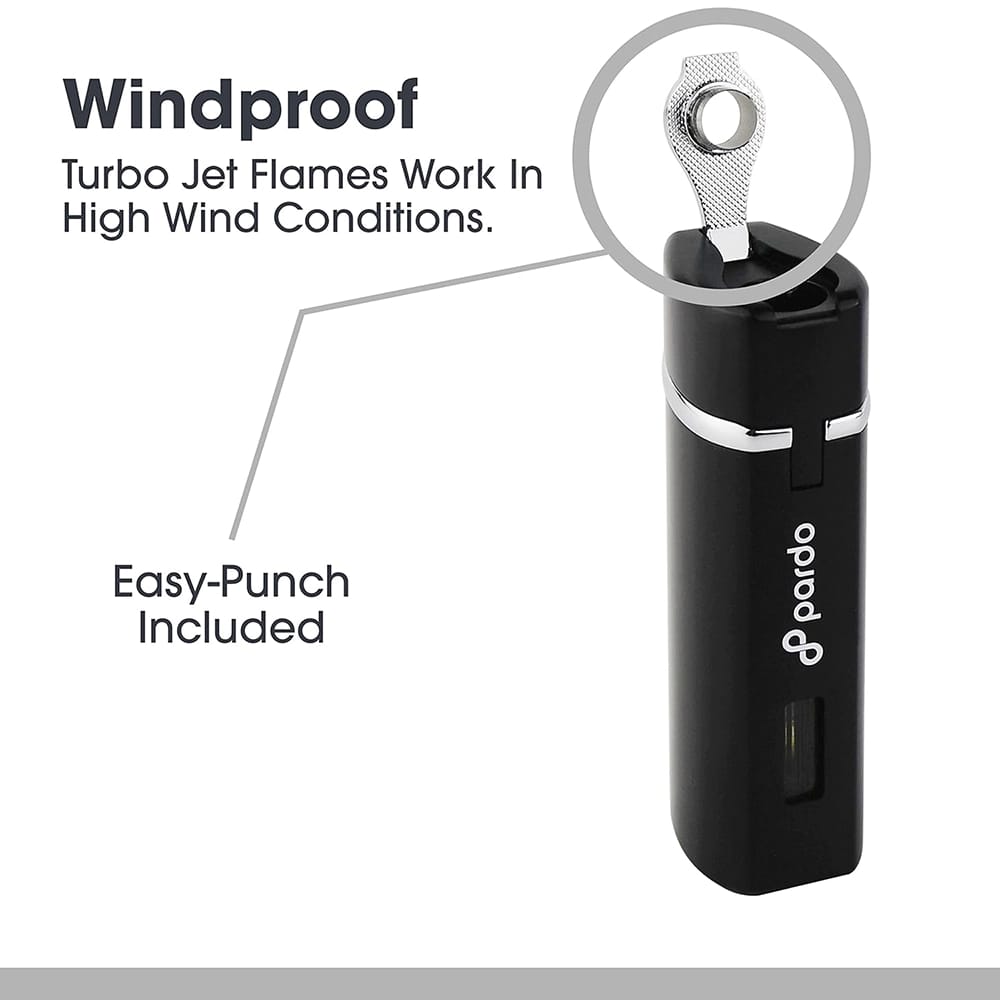 Pardo Electric Torch Lighter, Black