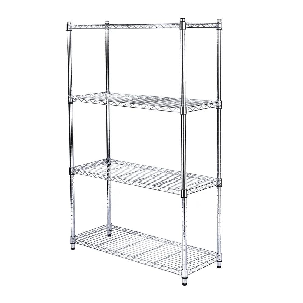 4-Tier Heavy-Duty Wire Shelving