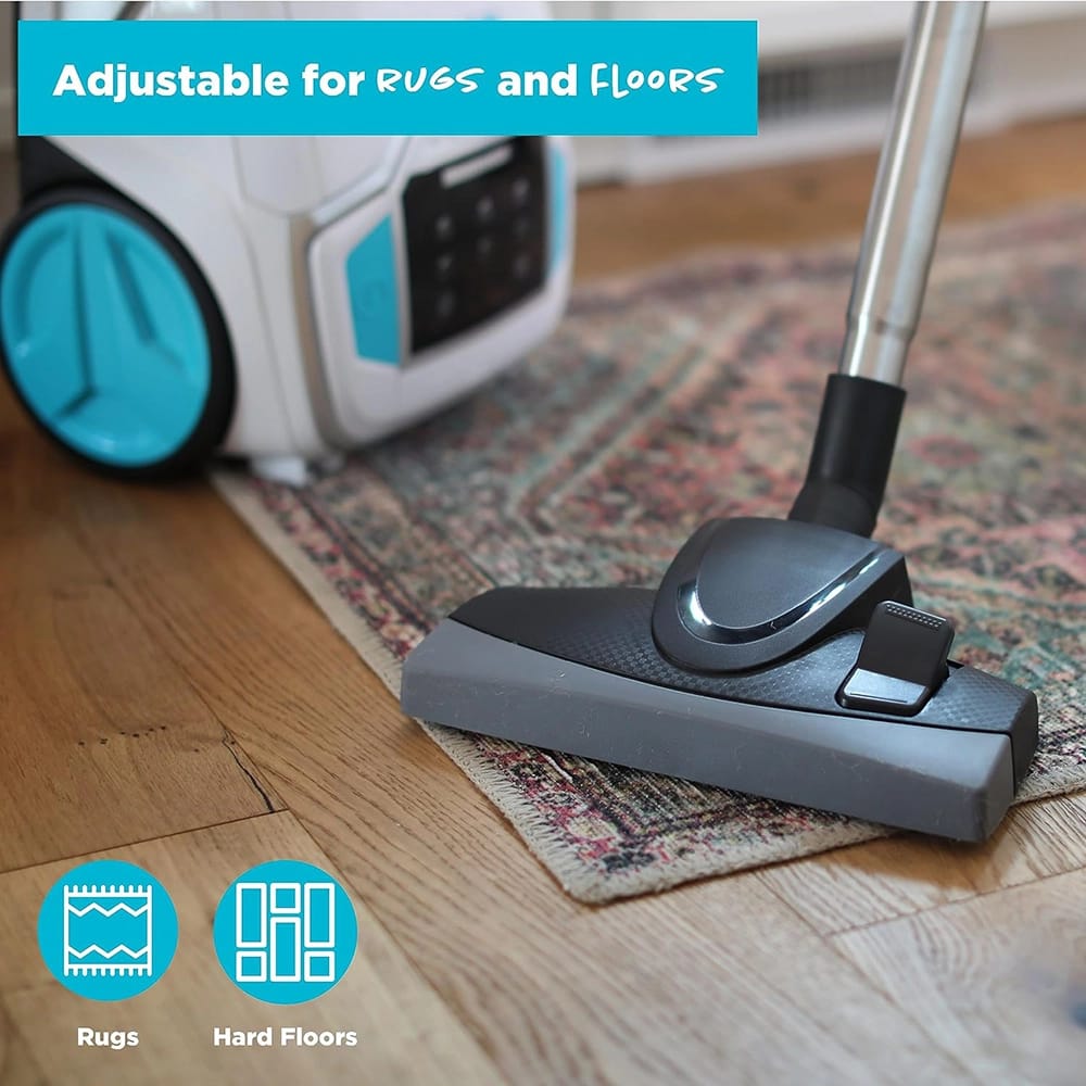 Simplicity Vacuums Scout Plus Canister Vacuum Cleaner, White