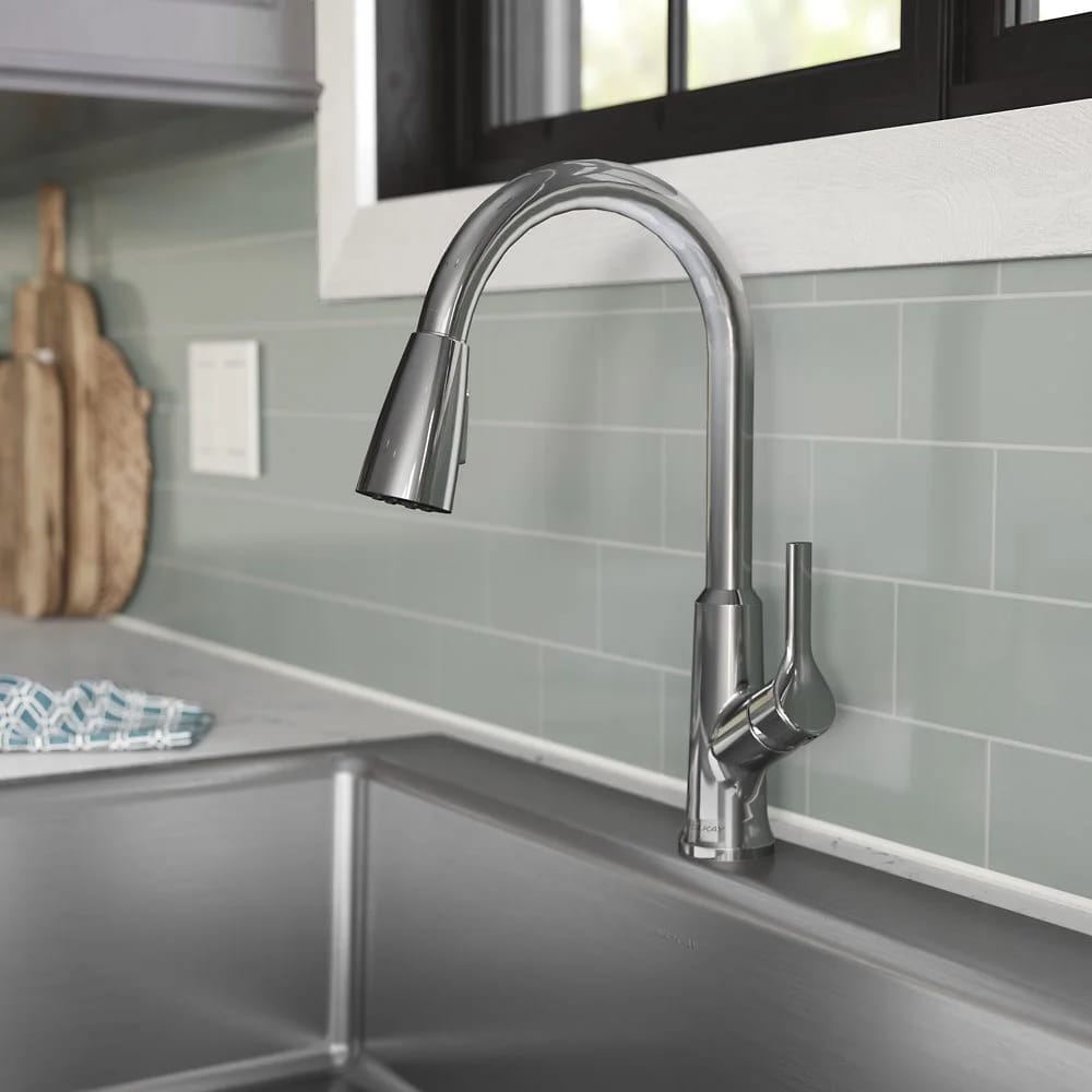 Elkay Single Hole Pull-Down Kitchen Faucet, Chrome