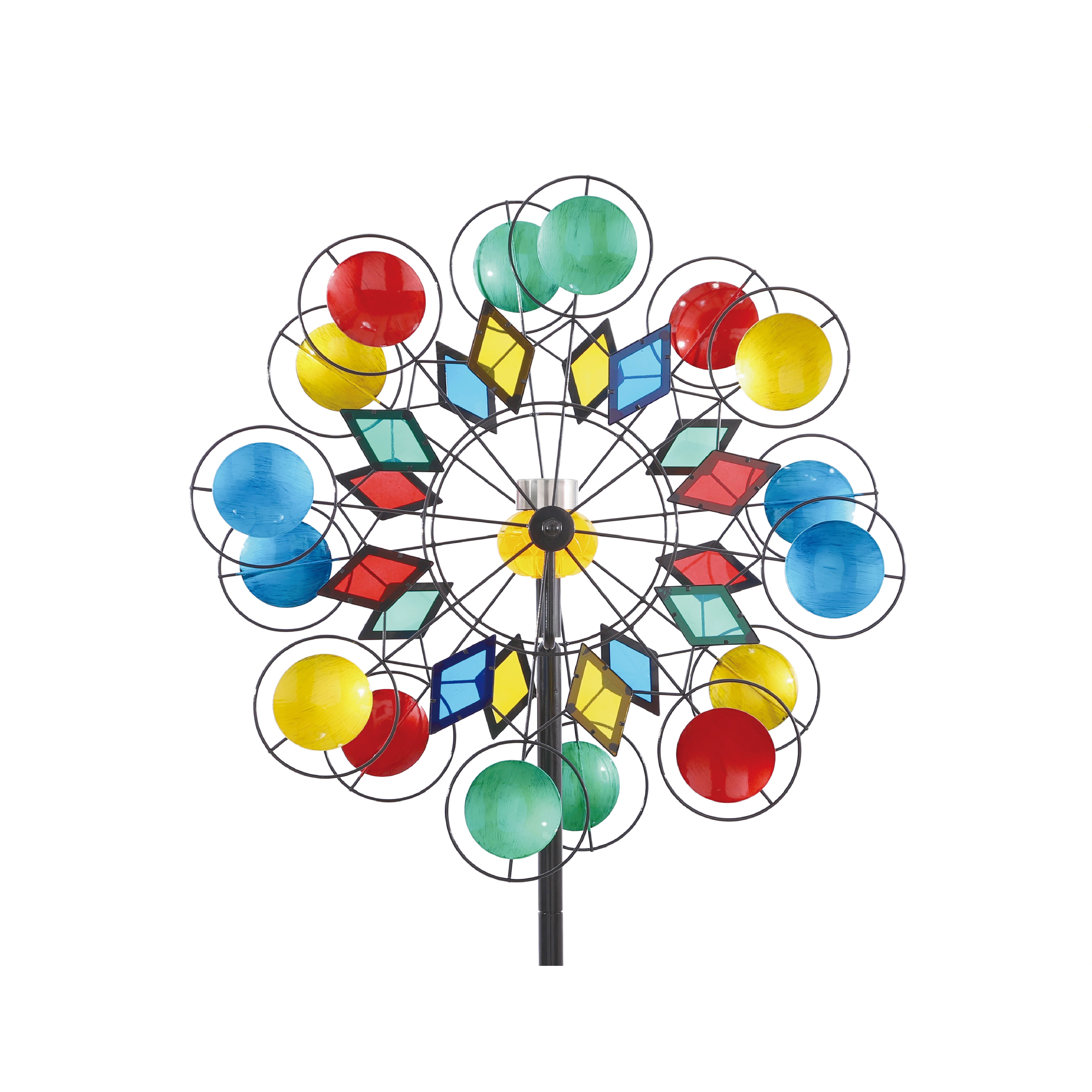 Rainbow Stained Glass Wind Spinner