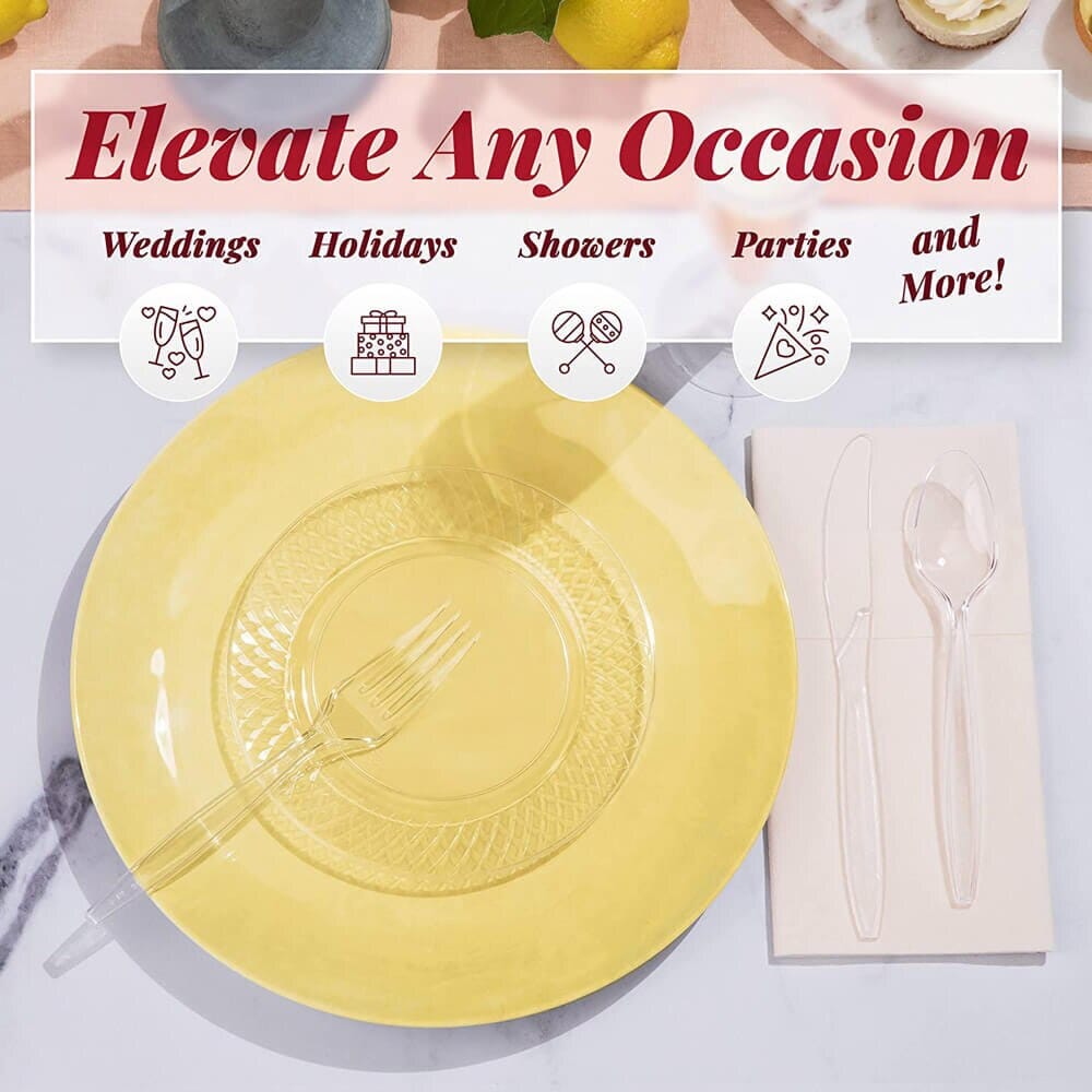 Prestee 300-Piece Plastic Silverware Set