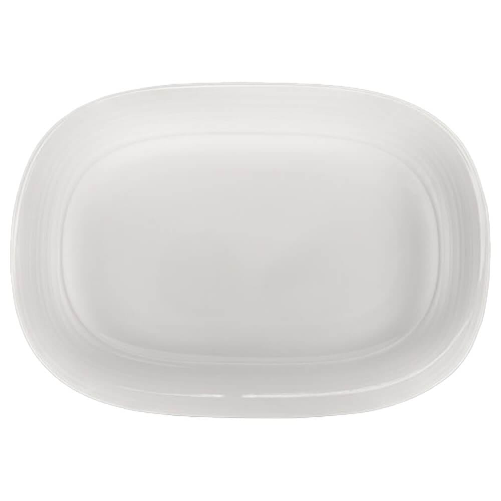 Oneida Chord Tenor Porcelain Oval Platter, White, 10 5/8" x 7 5/16"