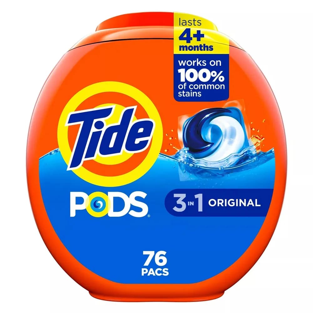 Tide Pods Original Laundry Detergent Pacs, 76 Count