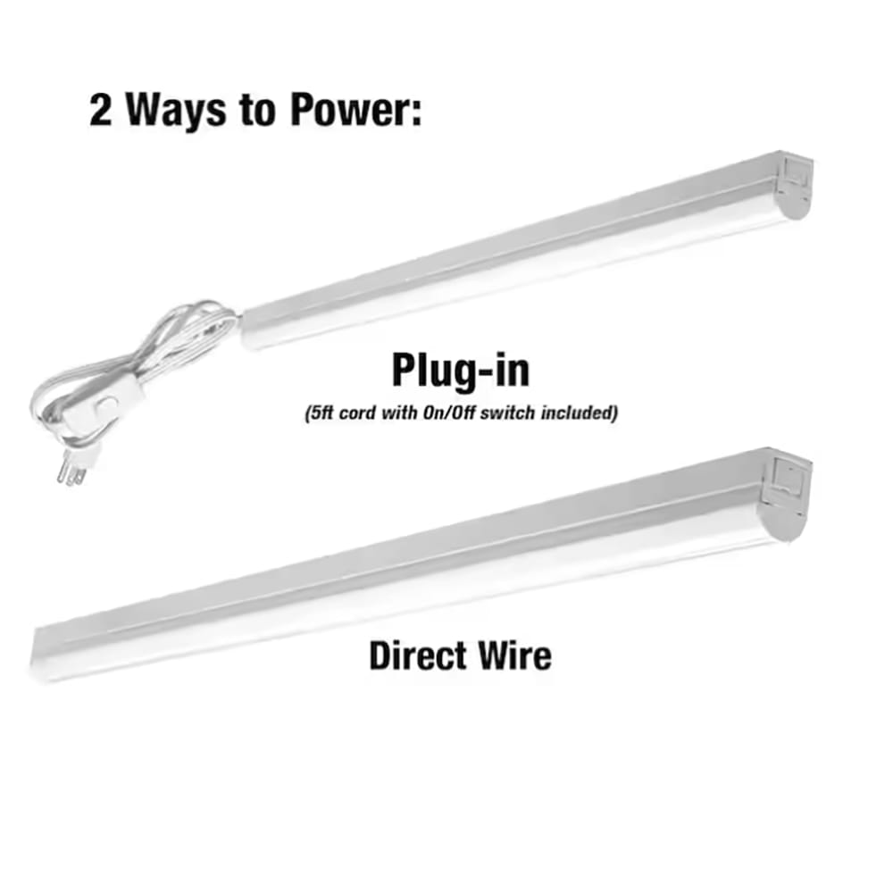 Garage LED Linkable Strip Light Fixture, 4'