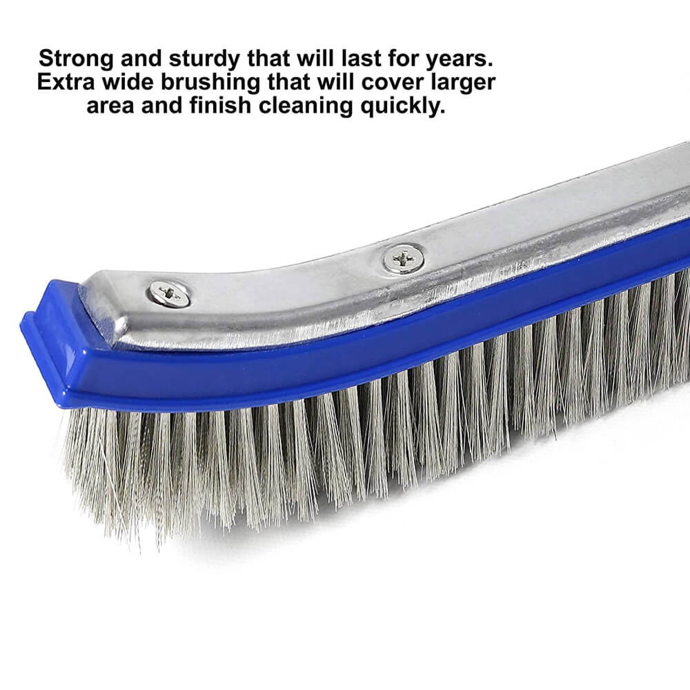 Greenco Heavy-Duty Extra Wide 18" Pool Brush