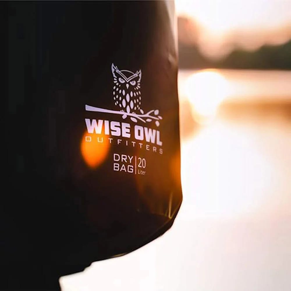 Wise Owl Outfitters Waterproof Dry Bag Backpack, Black, 5L