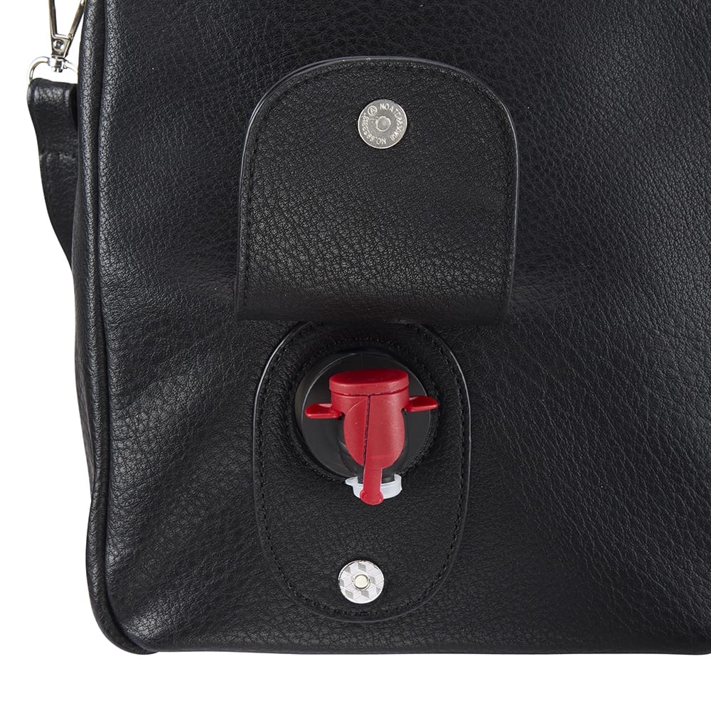 PortoVino Insulated Wine Sling Bag, Black