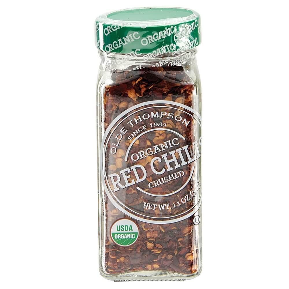 Olde Thompson Organic Crushed Red Chilis, 1.1 oz