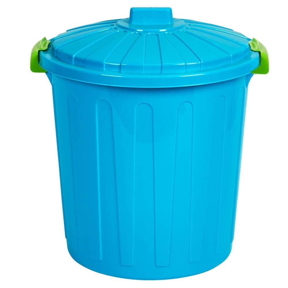 HemiCasa Large Oscar Bin with Lid and Handles, 50 L