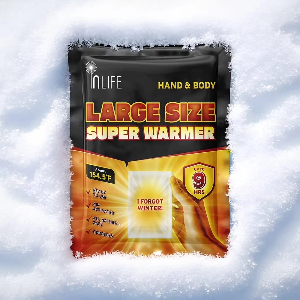 Inlife Large Size Super Hand & Body Warmer, 40 Pack