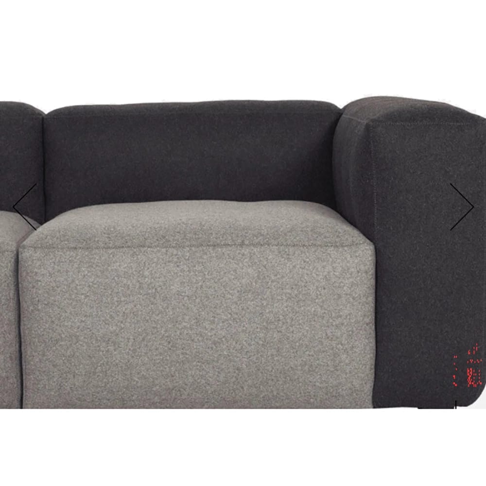 Hay Mags 2.5 Seater Sofa, Black/Gray