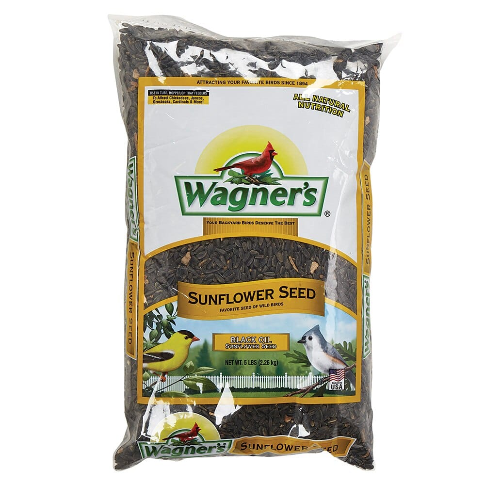 Wagner's Black Oil Sunflower Seed Wild Bird Food, 5 lbs