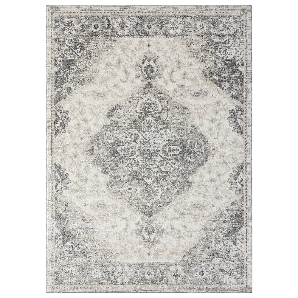 Euston 8'8" x 12'6" Modern Area Rug, Silver