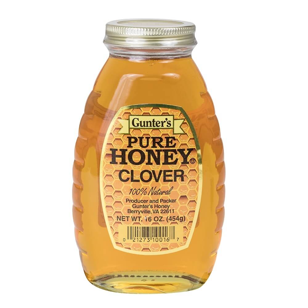 Gunter's Pure Clover Honey, 16 oz