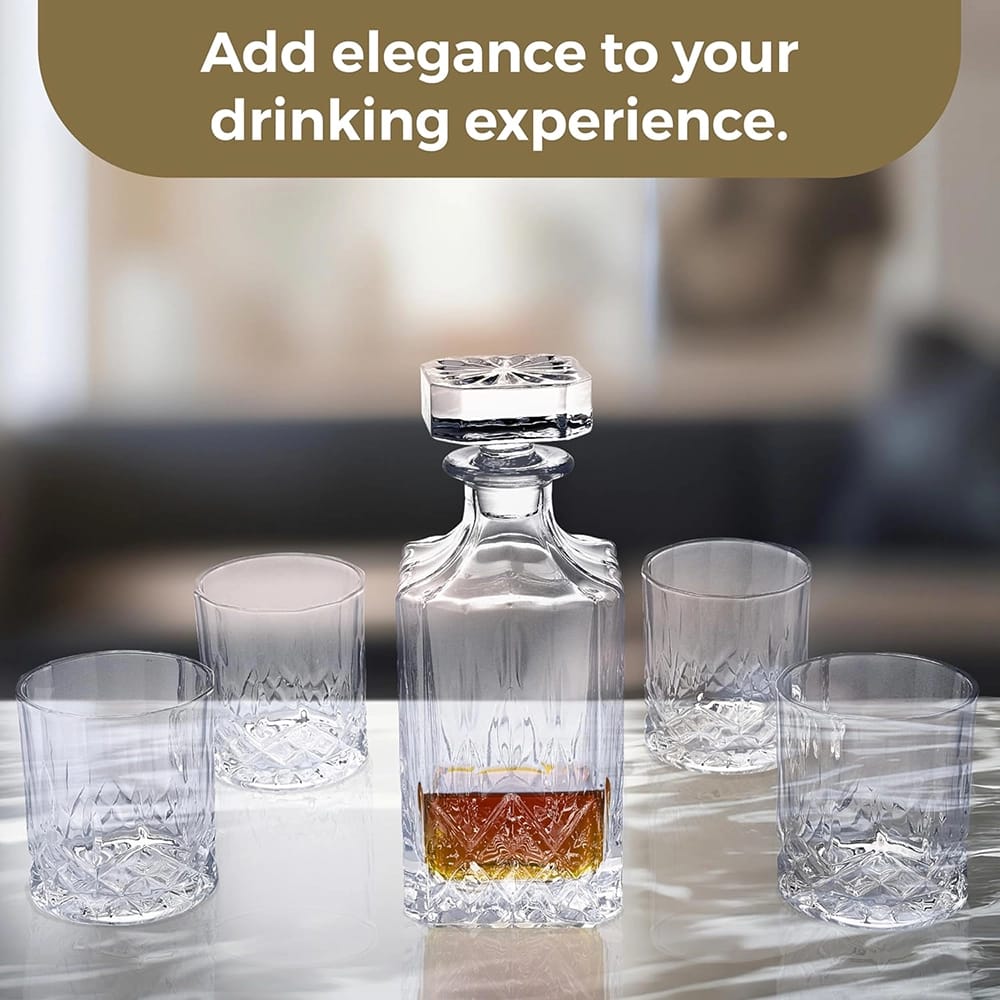 Regal Trunk & Co. Whiskey Decanter Set