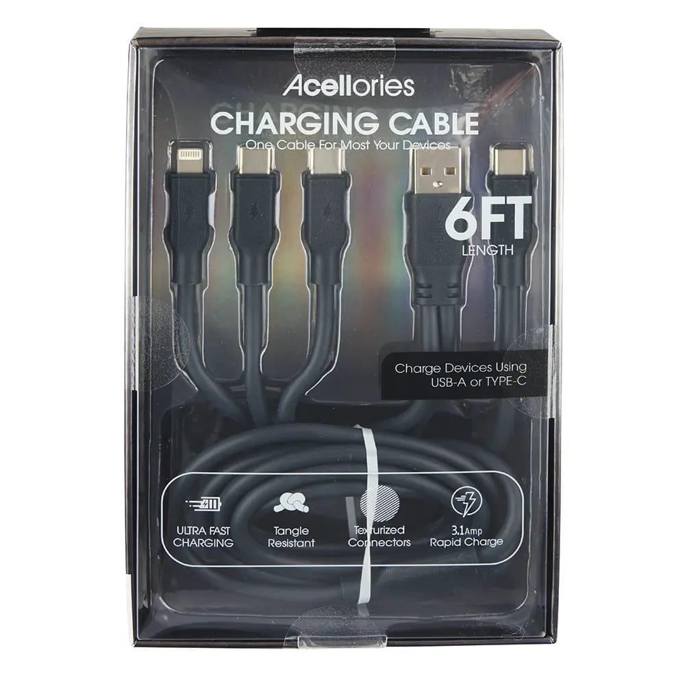 Acellories 4-In-1 Charging Cable