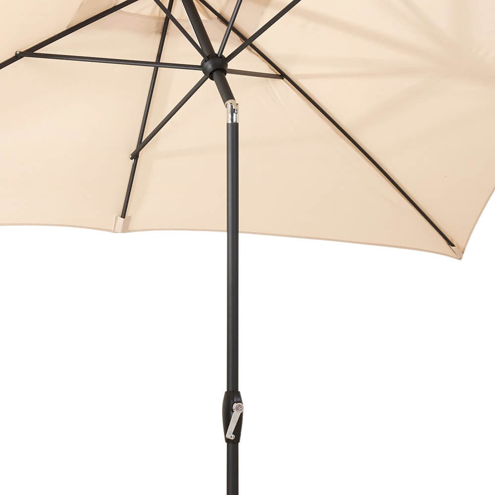 10' x 6' Market Umbrella with Crank & Tilt, Oatmeal