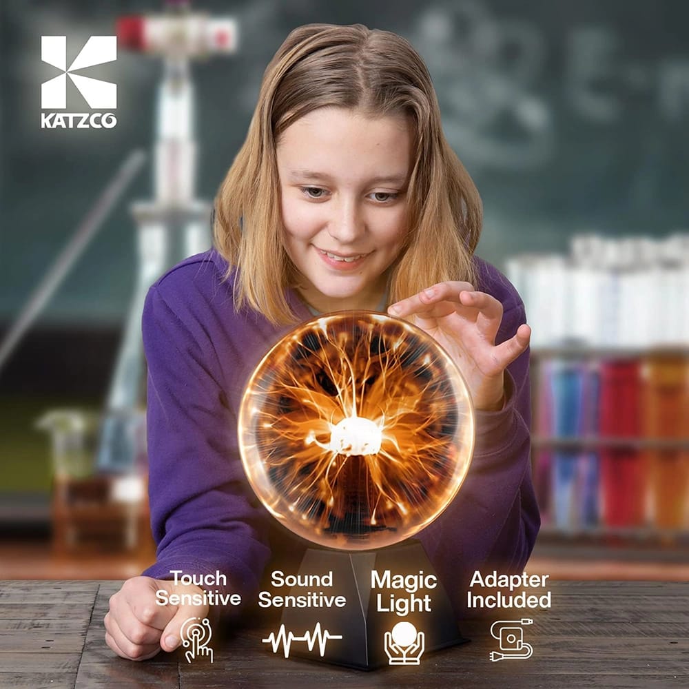 Kicko 7.5" Plasma Ball, Orange