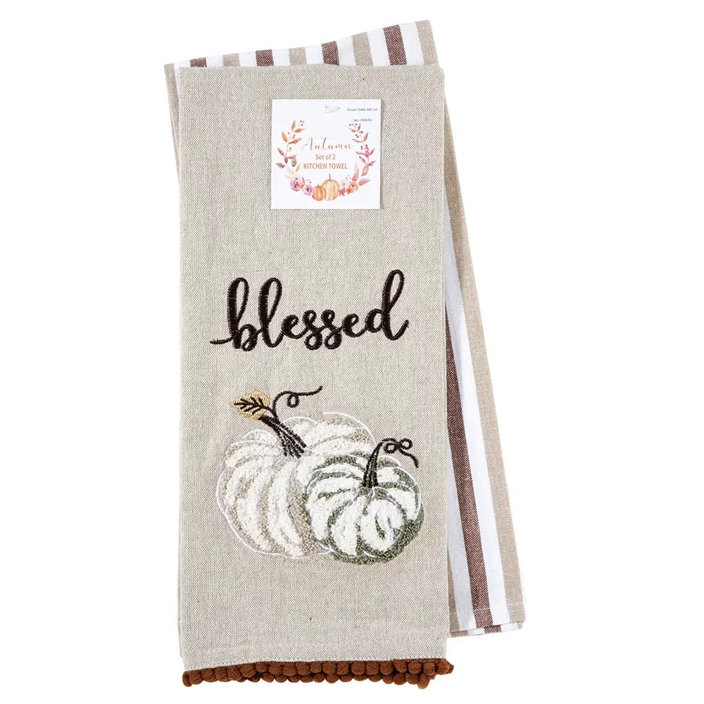 Autumn Cotton Kitchen Towels, Set of 2