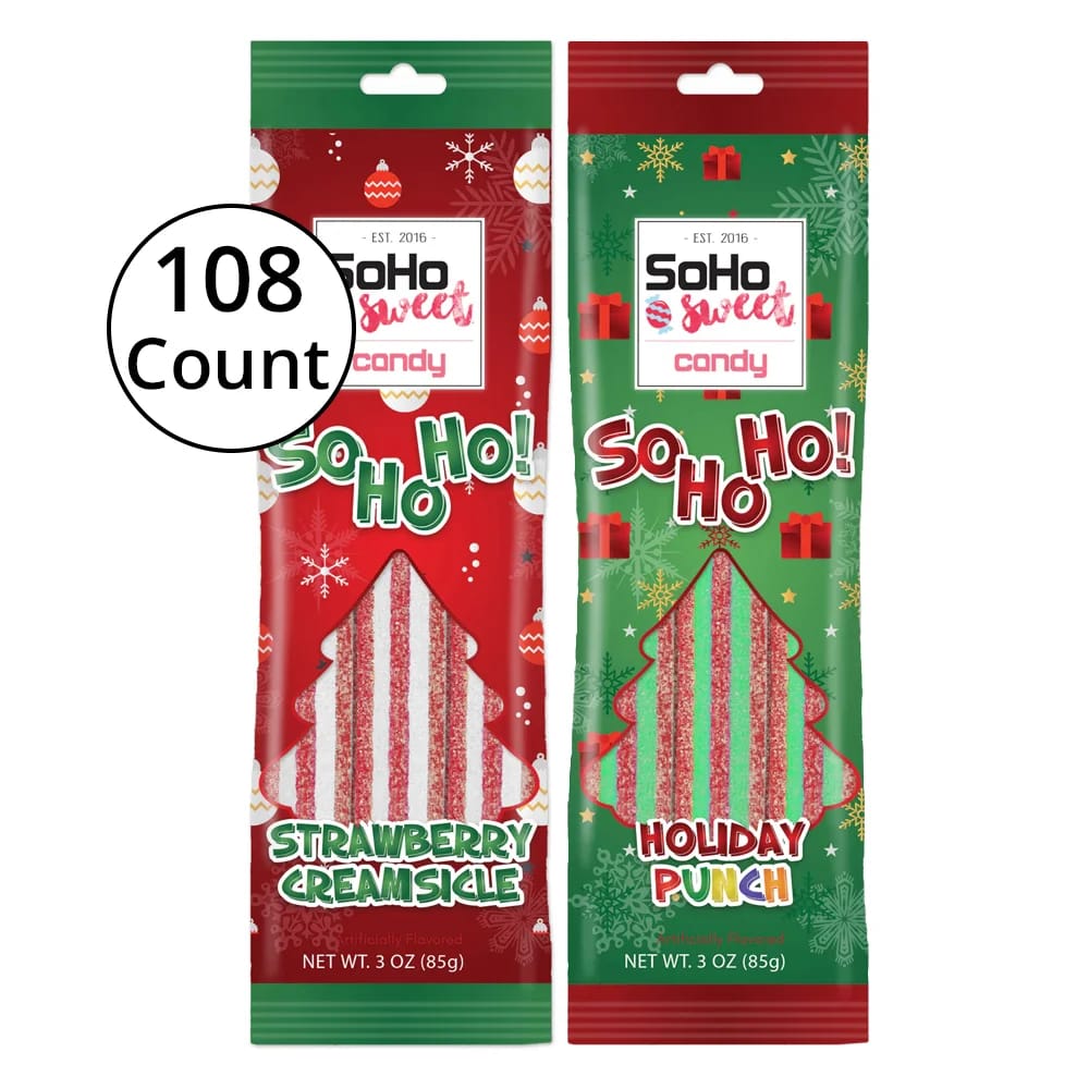 SoHo Sweet Candy Christmas Belts, 3 oz, 108 Count