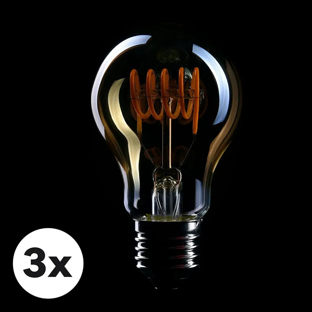 CROWN LED Dimmable 4 Watt Light Bulbs, 3 Pack