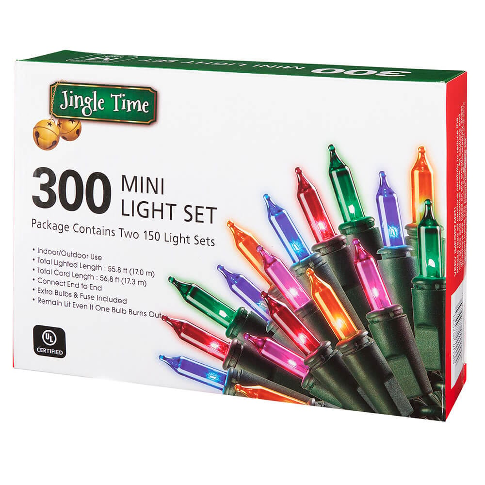 Jingle Time Multi-Colored 300 Mini Light Set