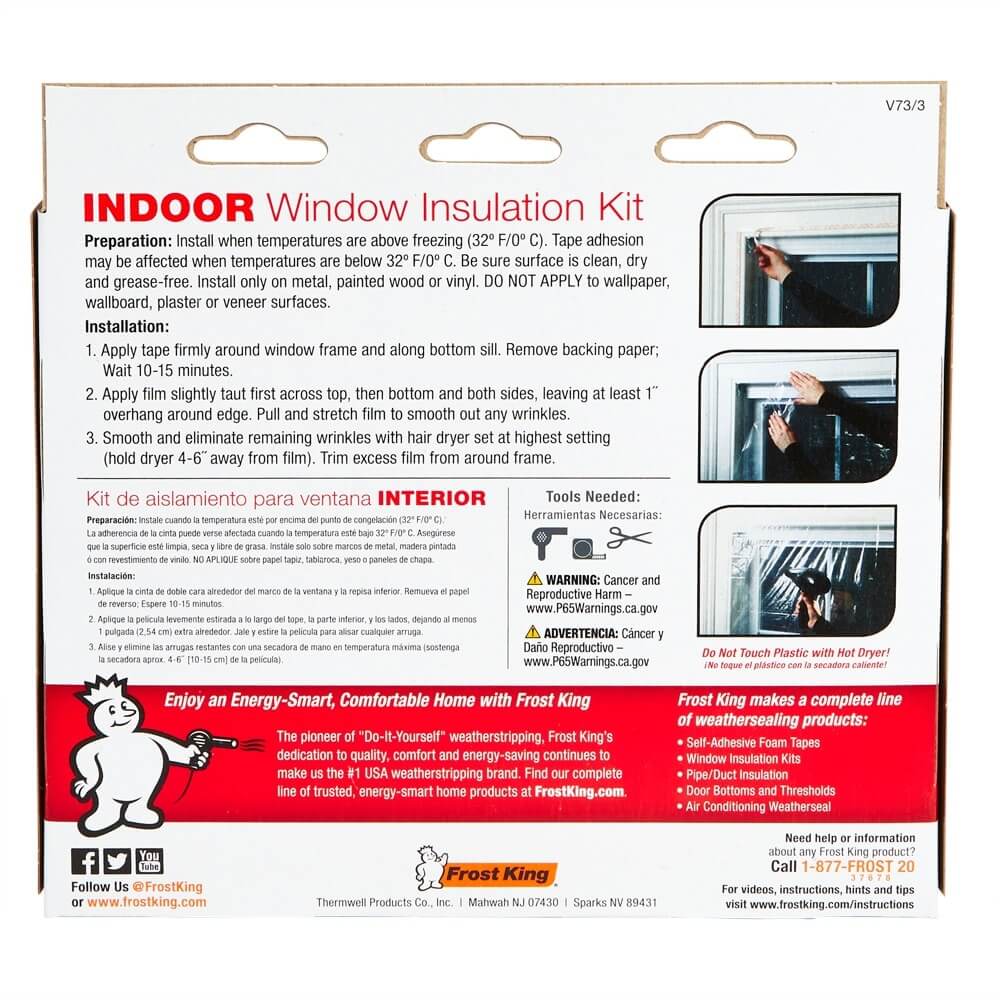 Frost King Window Insulation Shrink Kit, 3 Count