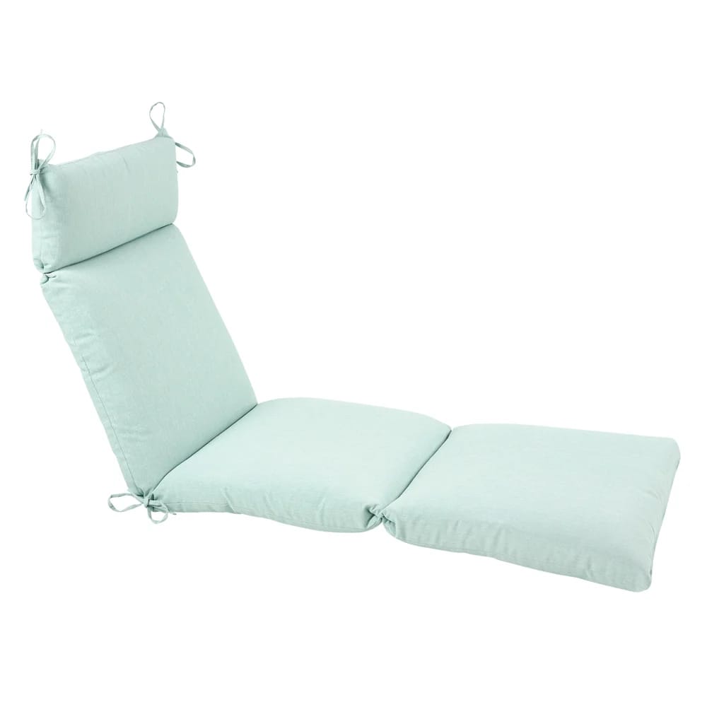 Outdoor Chaise Cushion, Aqua