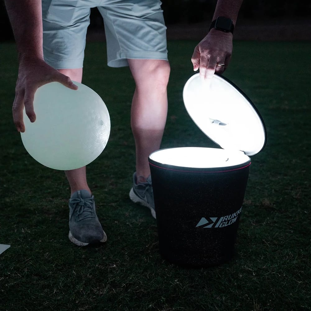 Rukket Sports Glow-in-the-Dark Dodgeball Set with Quick Charger