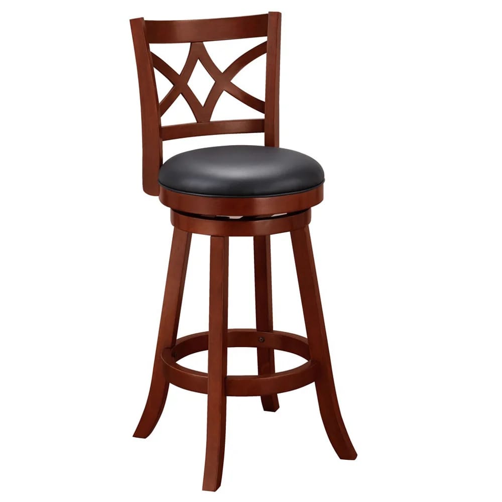 Cardiff 29" Swivel Bar Stool, Cherry