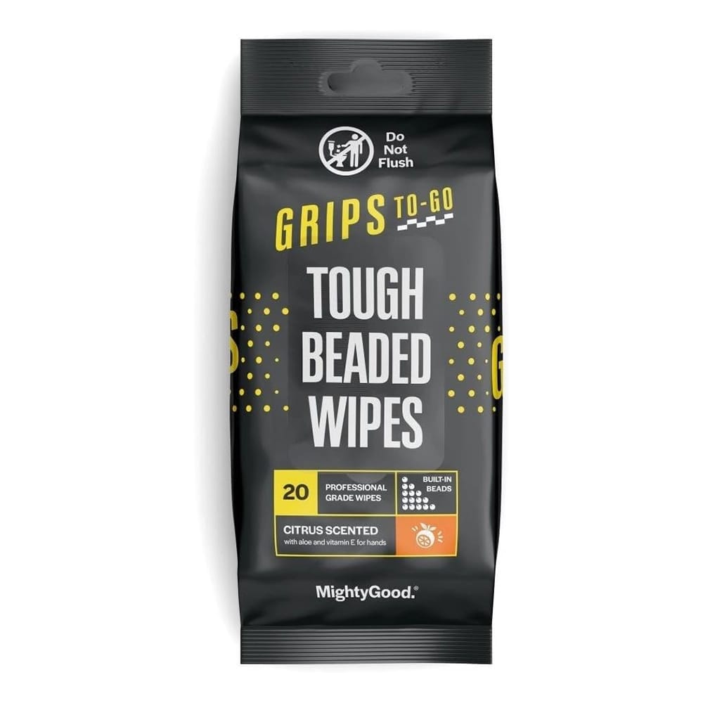 Grips Go-To Tough Beaded Wipes, 20 ct.