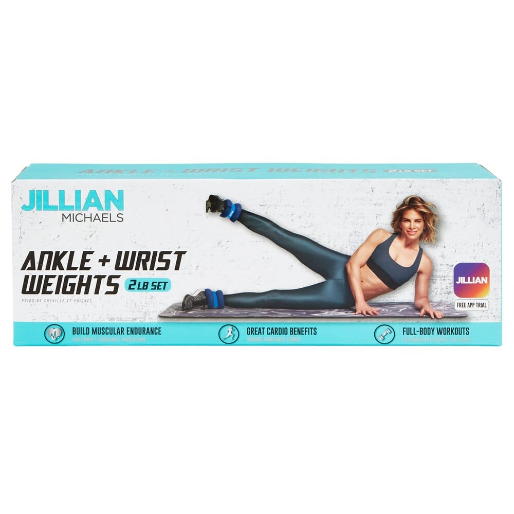 Jillian Michaels Ankle + Wrist Weights 2 lbs Set