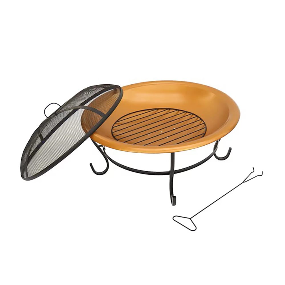 National Outdoor Living Round Portable Wood-Burning Fire Pit, 29"