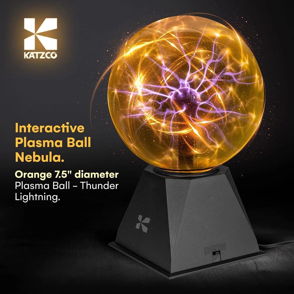 Kicko 7.5" Plasma Ball, Orange
