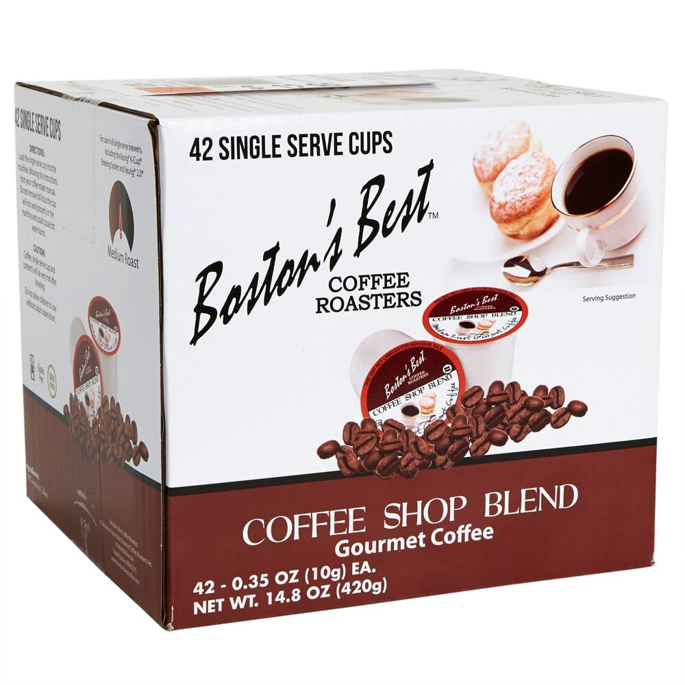 Boston's Best Medium Roast Coffee Shop Blend Gourmet Coffee Cups, 42 Count