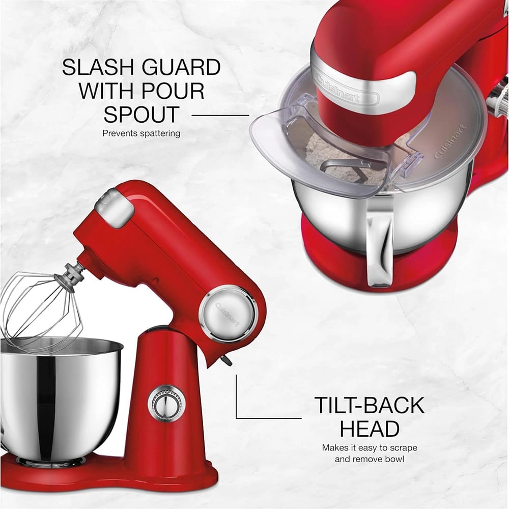 Cuisinart 5.5 qt Stand Mixer, Ruby Red