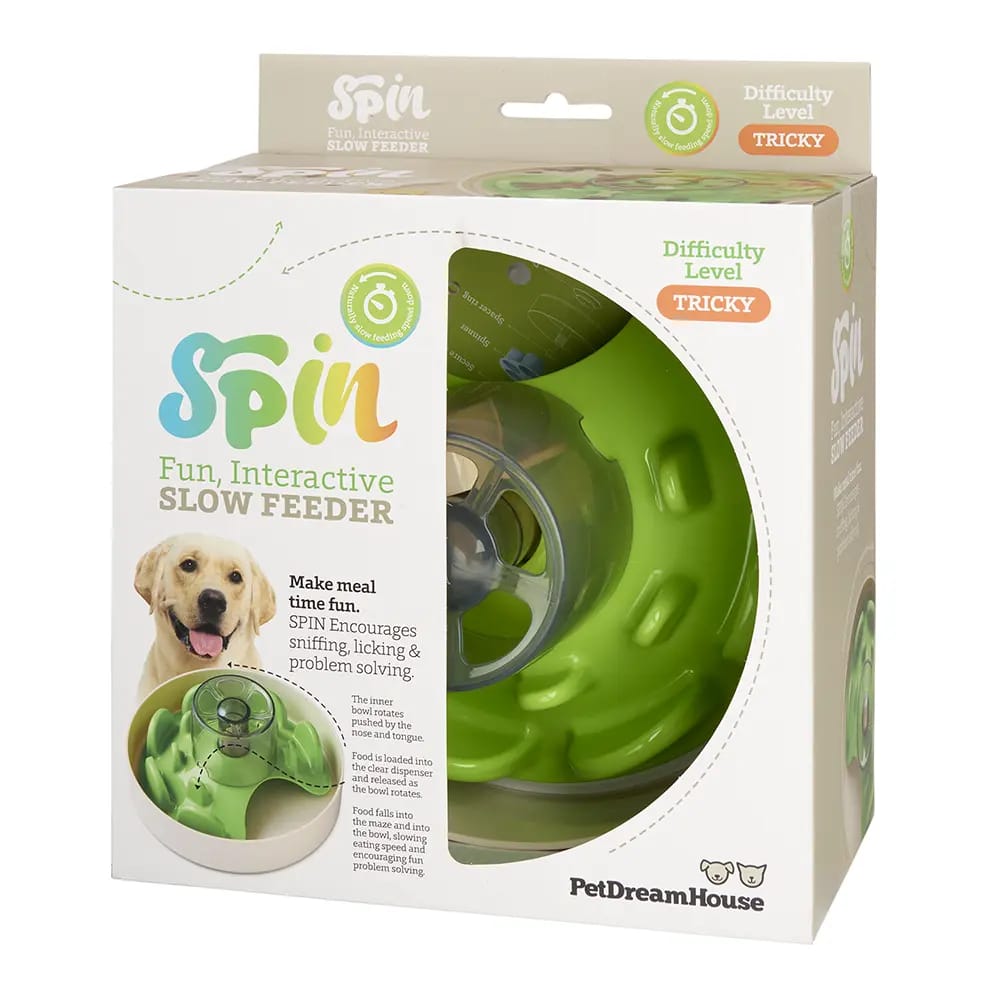 Pet Dream House Spin Bowl Interactive Feeder