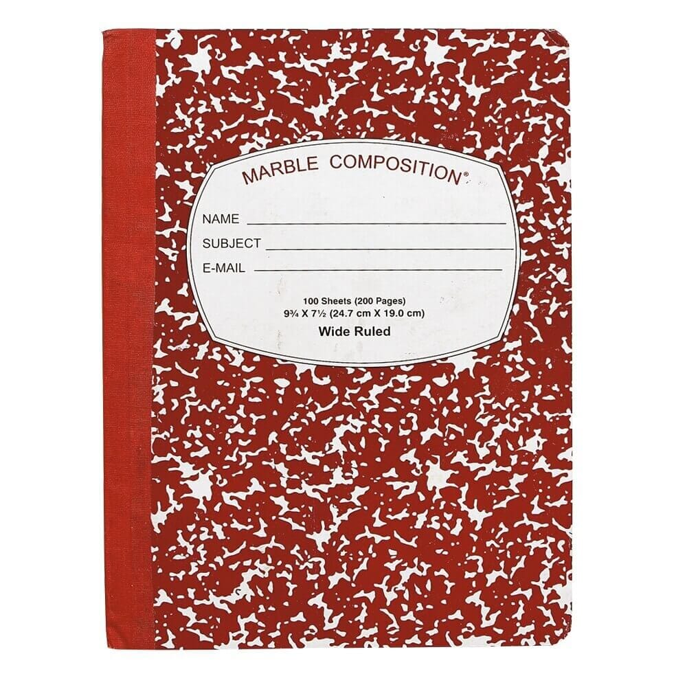 Marble Wide Ruled Composition Notebook, 100 Sheets