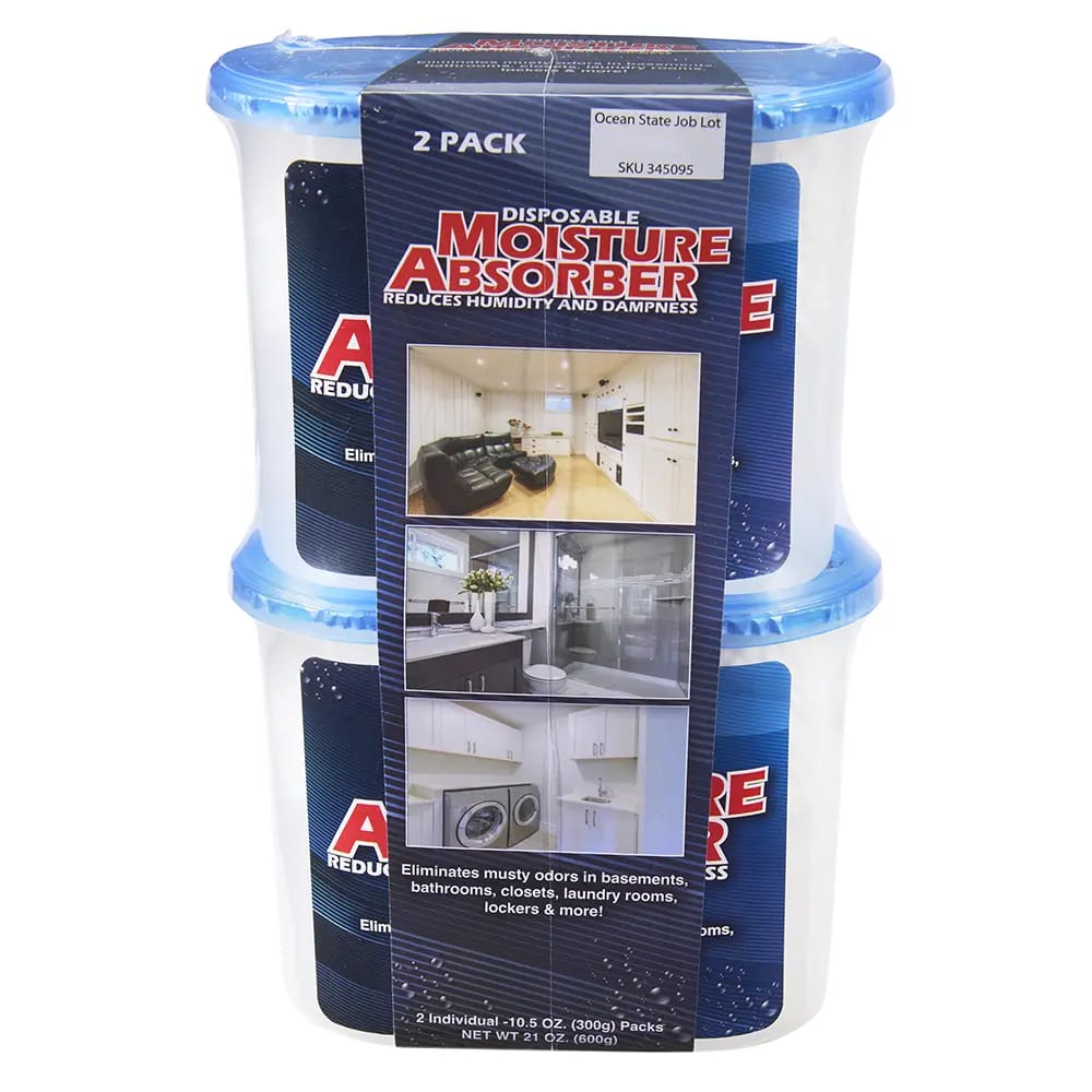 Disposable Moisture Absorber, 10.5 oz, 2 pk