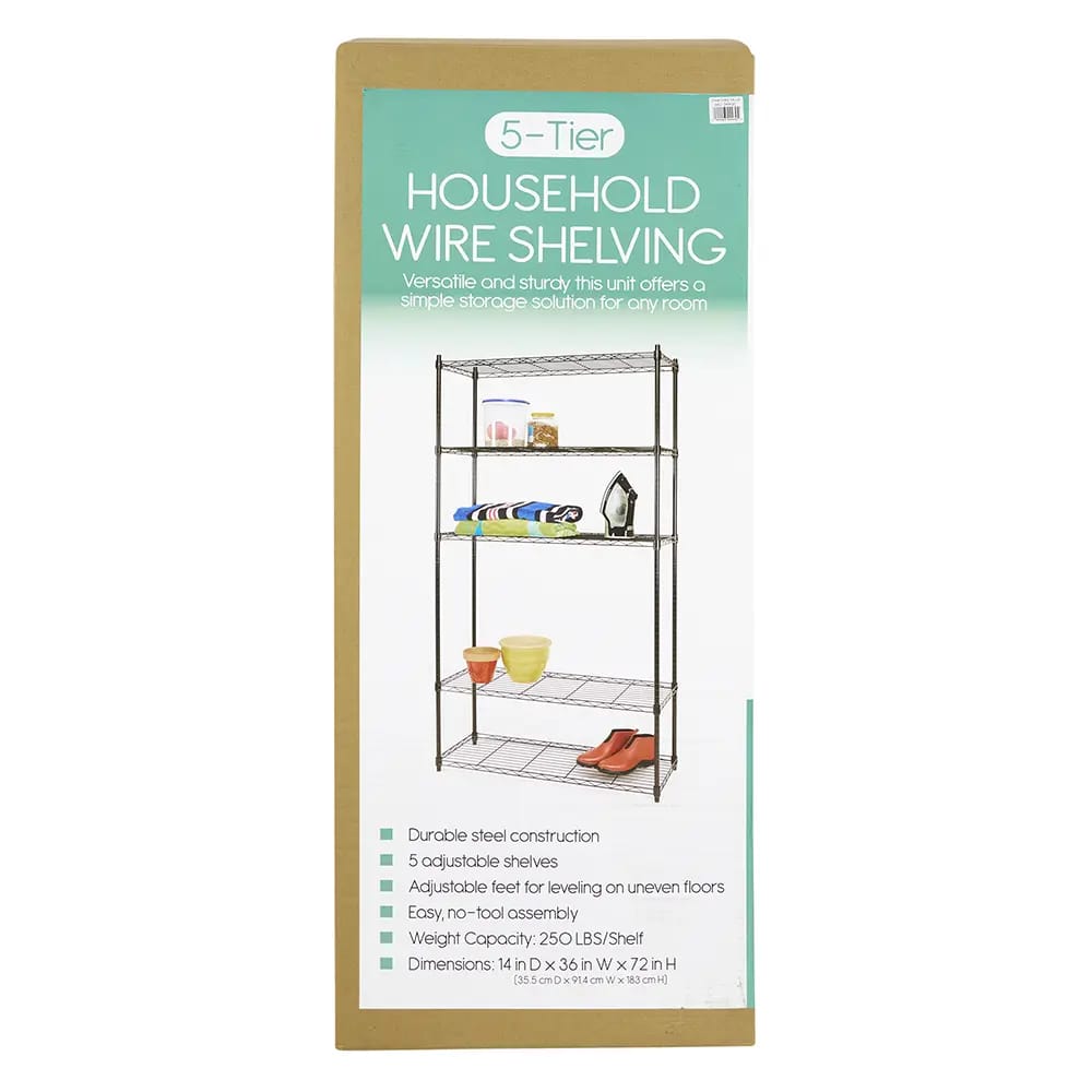 5-Tier Household Wire Shelving