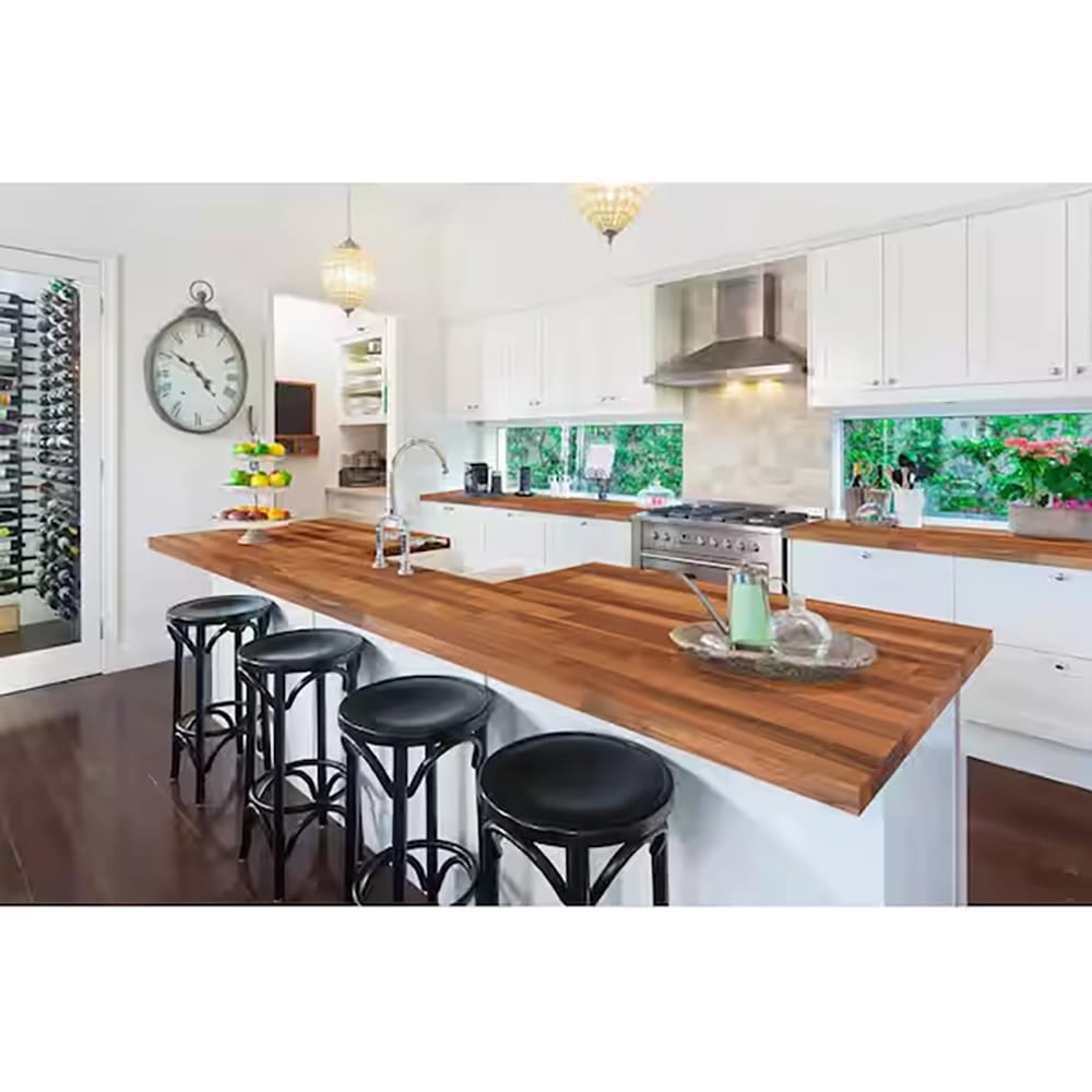 Hampton Bay Unfinished Walnut Butcher Block Counter Top, 74" x 25" x 1.5"